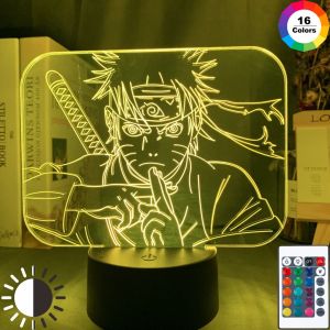 Naruto Anime 3D Acrylic LED Lamp [single/7 colors/16 colors with remote - usb plug] gift home use