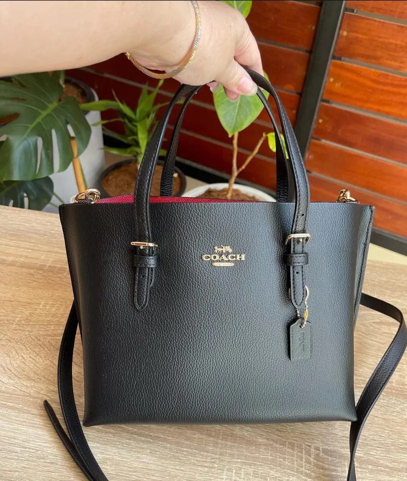 Coach mollie tote black new arrivals