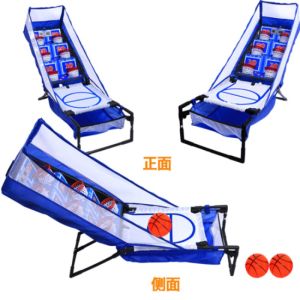 Kids mini electronic scoring basketball hoop shooting game console family sports toys