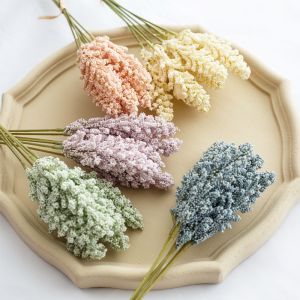 Bó 6 cành hoa oải hương giả hoa lavender đuôi thỏ nhiều màu trang trí phòng nhiều màu decor nhà cửa phụ kiện chụp ảnh sản phẩm