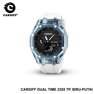 CARDIFF DT 2305 Jam Tangan Pria Dual Time Water Resist