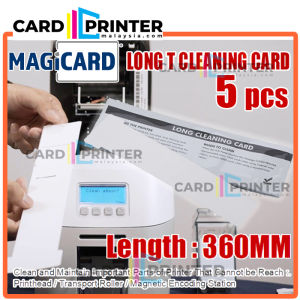 CARDPRINTERMALAYSIA COMPATIBLE LONG T CLEANING CARD PRINTHEAD ROLLER ID CARD PRINTER FOR MAGICARD / EVOLIS / ZEBRA / BADGY - 3633-0081-CPM