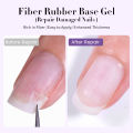 UR SUGAR 7ML Fiber Rubber Base Gel for Broken Nail Repaired Fiberglass Clear Quick Building UV Construction Gel Soak Off Varnish. 