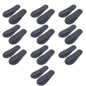 10 Pairs High Quality Closed Toe Disposable Nonslip Bathroom Slippers for Family Hotel SPA Travel Indoor Guests Use