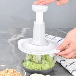 Manual cooking machine 1.5L meat grinder garlic mincer home kitchen garlic smashing artifact