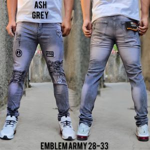 [LAZ] - Celana Jeans Sobek Emblem - Celana Jeans Panjang Pria - Celana Panjang Jeans Pria Sobek Emblem Distro Terbaru