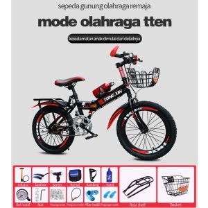 Sepeda lipat 18/20 inci gunung anak-anak rem cakram ganda variabel off-road sepeda