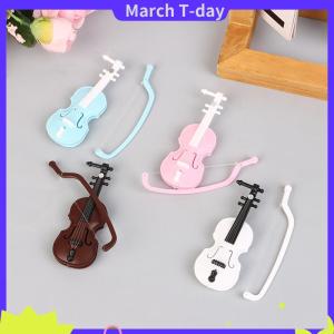 March ไวโอลินจำลองขนาดเล็กทำด้วยมืออุปกรณ์ตกแต่งไวโอลินสำหรับตกแต่งไวโอลินไร้กลิ่น