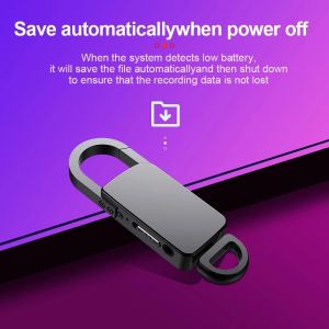 Keychain Voice Recorder Voice Mini Audio Media Player Student Teacher Perakam Suara