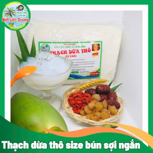 1KG THẠCH DỪA THÔ ÉP KHÔ DẠNG BÚN SỢI NGẮN TẶNG KÈM HƯƠNG_LOẠI TÚI 500GR/1KG