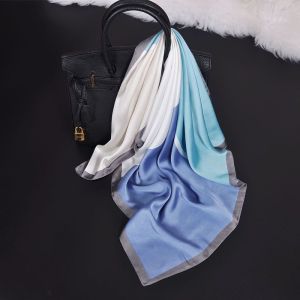 Khăn lụa vuông phụ kiện buộc cổ áo cột túi xách buộc tóc thời trang 70x70 Cm