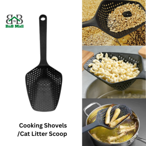 Eco-friendly Kitchen Strainer Scoop Nylon Cooking Shovels/Cat Litter Scoop Bekas Pasir Kucing Scoop