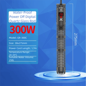 YYLINGX LCD Digital Display Fish Tank Heating Rod GR Explosion-Proof Glass External Temperature Control Digital Display Heating Rod High Quality Energy Saving Aquarium Heater Aquarium Use