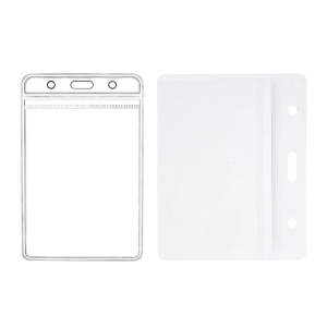 Horizontal Card Holders Clear Name Badge Card Holder Credit Card Protector Name Badge Holders Office School Supplies