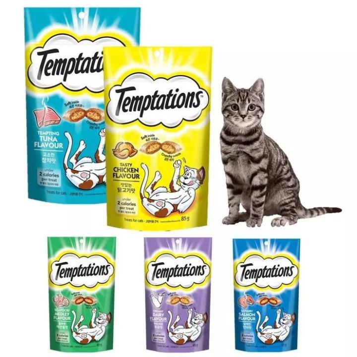 Temptations Cat Treats 75G 5 Flavours Lazada