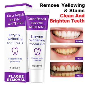Lysozyme toothpaste whitening and anti yellow toothpaste stain removal brightening teeth fresh breath oral care toothpaste溶菌酶牙膏