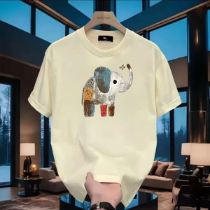 LC.TRADING  เสื้ดยืดเเฟชั่นใหม่ ลายช้าง พิมพ์ลายกราฟิก สกรีนเเน่น เนื้อผ้าใส่สบาย ระบายอากาศได้ดี ส่งด่วน ส่งไว B0206