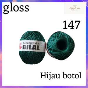 BENANG RAJUT POLY KILAP & DOP PER PCS (1 GULUNG)