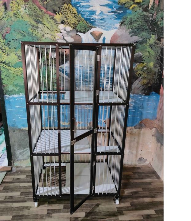 Free Ongkir ! Kandang Kucing Alumunium Tingkat 90x60x150