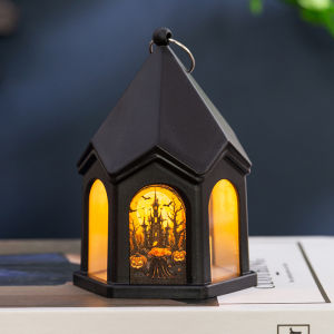 Halloween Hanging Night Light – Pumpkin & Ghost Orbs Design Spooky Lantern Decoration for Home Porch or Party Props