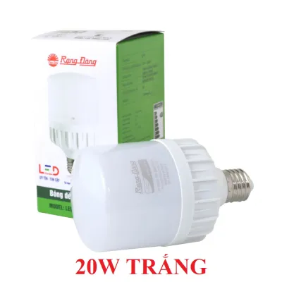 Bóng đèn Led trụ Rạng Đông 50W 40W 30W 20W ánh sáng vàng hoặc trắng đuôi E27