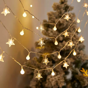 2025 LED Ball Star Light String Fairy Light Christmas Lights 10m Battery Powered  Indoor Outdoor Decoration For Birthday Party Decoration Christmas Decoration