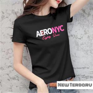 BAYAR DI TEMPAT(COD)-Kaos Oblong Wanita Aero Distro Cewek Atasan Kekinian Murah Lengan Pendek