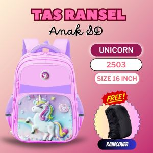 TAS SEKOLAH RANSEL- TROLI RODA 2 - TROLI RODA 3 ANAK PEREMPUAN SD IMPORT KARAKTER KARTUN LUCU BAHAN NLON PREMIUM 2503