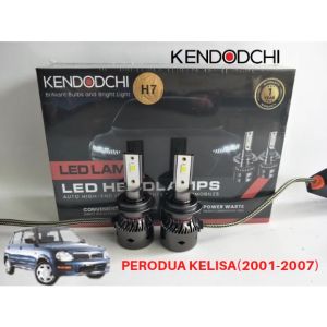 🔥READY STOCK🔥KENDODCHI 2Pcs H7 LED Car Headlight FOR PERODUA KELISA(2001-2007) product by Malaysia