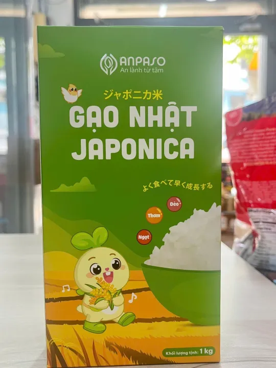 Gạo nhật Japonica Anpaso 1kg
