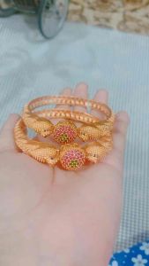 BEAUTIFUL INDIAN TRADITIONAL ETHNIC GOLD PLATED STONE WORK PEACOCK DESI G SINGLE BANGLE 1 piece