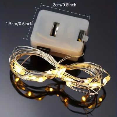 1M LED Light String Fairy Light Christmas Lights Battery Lamp Decorative Light For Party 2 Modes