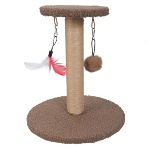 Wall Mounted Sisal Scratcher Kittens Scratching Post Thick Natural Sisal Post for Cats Homes and Small Space
