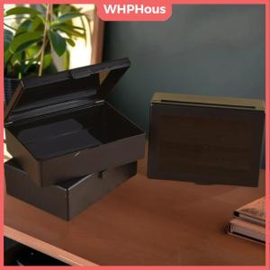 WHPHous New Transparent Plastic Storage Box Photocards Small Card Storage Box Desk Organizer Box Classification Box Stationery