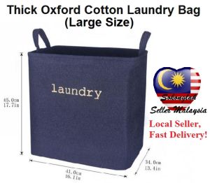 Thick Oxford Cotton Laundry Basket & Hampers / Self-Standing Laundry Basket / Storage Basket Thick Wool Self Standing Large Laundry Bag Storage Basket Storage Hamper Thick Wool Material