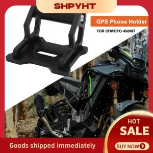 SHPYHT✨ For CFMOTO 450MT 450 MT 2024 2025 Motorcycle Accessorie CNC Aluminum GPS Phone Holder Stand Navigation New Extension Bracket