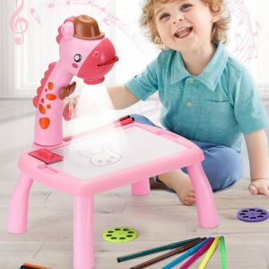 Mainan anak proyektor gambar anak mainan edukasi anak 3-5 tahun mainan meja belajar anak