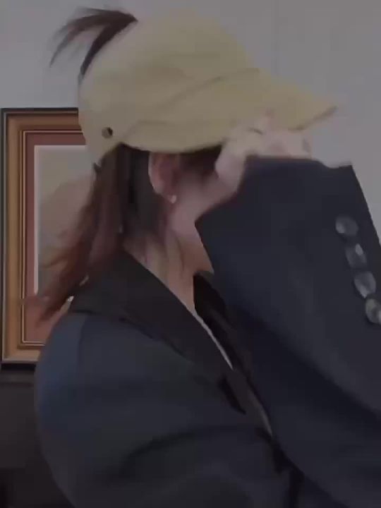 FE Zhao Lusi หมวกด้านบนที่ว่างเปล่ารุ่นเดียวกันสำหรับเด็กในช่วงฤดูร้อน ...