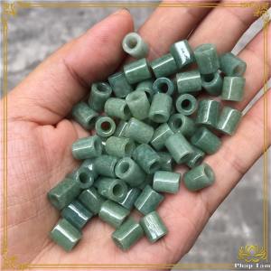 Hạt Trụ Trơn Ngọc Miến Điện Jadeite Myanmar Type A Xâu Vòng Dây Đeo Làm Phụ Kiện Thời Trang - Pháp Tâm