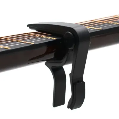 PLAYOU Guitar Capo for 6-String Acoustic and Electric with 2 Picks Aluminium Alloy Metal Guitar Capo