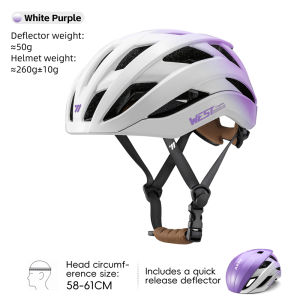 WEST BIKING Deflector Bicycle Helmet Sports Ultralight Aero Safely Cap Speed Road Cycling Helmet Men Women Integrated Aerodynamic MTB Mountain Bike Helmet Cycling Gear