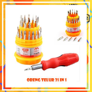Set Obeng Telur 31in1 Multifungsi Terlengkap - Obeng Sparepart / Obeng Elektronik / Obeng Kacamata