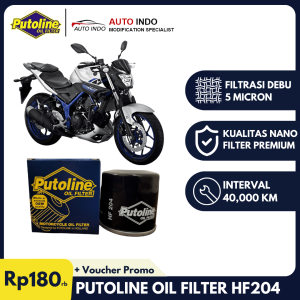 Filter Oli Motor Yamaha MT25 Filter Putoline HF204 Ori