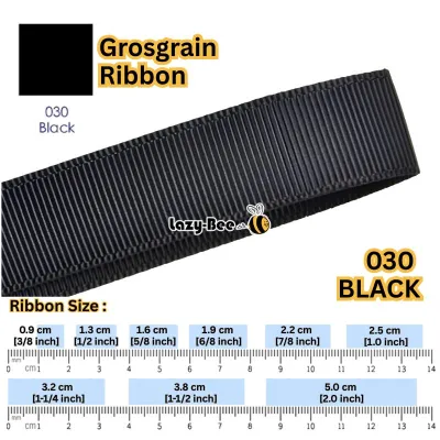 LAZY BEE 5 meter Shell Grey Light Silver Charcoal Black White Premium Grosgrain Ribbon Wholesale Ribbed Ribbons Hair Bow Wedding Perkahwinan Borong Reben Kain Hantaran Gift Wrap Party Decoration Big Riben Ribon Florist Bouquet Packing Door Gift Goodies