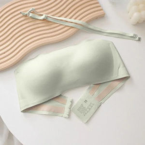 Womens Bra Bra Wrap Upgrade Corset One-piece Tw Cup Anti-slip 3 0 Invisible Smooth and Breathable Invisible Bustier