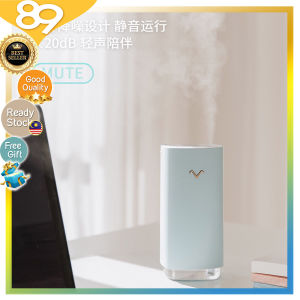 [Ready Stock] Creative Elegant Portable Aroma Essential Oil Diffuser Projector Multi-Function Ultrasonic Humidifier Cool Mist Remove Odor Haze Purify Humidifier 7 Color LED Lights USB Rechargeable