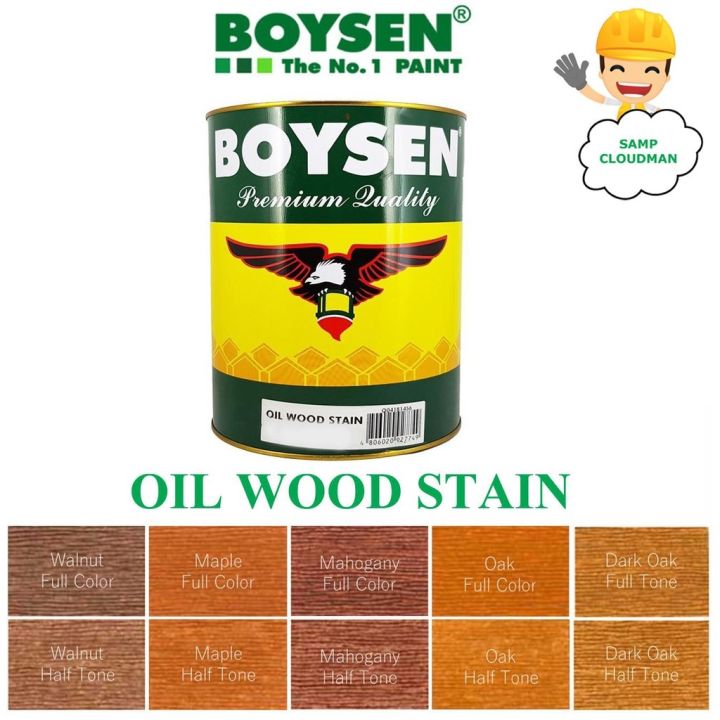 Boysen Oil Wood Stain Quart Size / 1 Liter /Walnut Maple Mahogany Oak