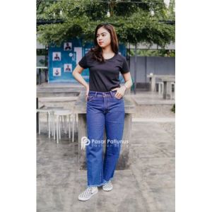 CELANA KULOT JEANS RAWIS WANITA TEBAL PREMIUM