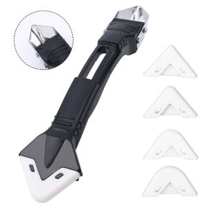 5 In 1 Multifunctional Silicone Scraper Squeegee Flooring Tools / Sealant Angle Grout Caulk Corner Remover Home Tool Accessories