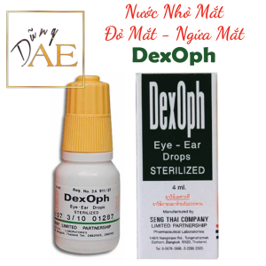 Nước Nhỏ Mắt Dexoph Dành Cho Người Đỏ Mắt Ngứa Mắt - Dexoph Eye Ear Drops Sterilized 4mL